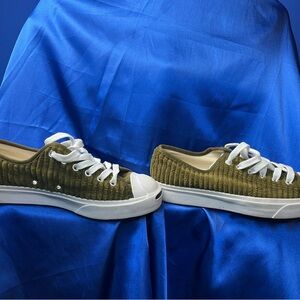 Converse Olive Corduroy Sneakers